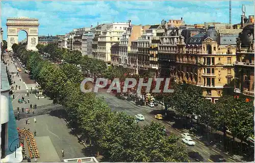 Cartes postales moderne Paris L Avenue des Champs Elysees et l arc de triomphe de l Etoile