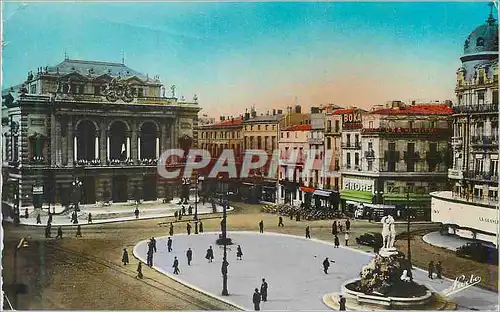 Cartes postales moderne Montpellier Place de la Comedie Le Theatre