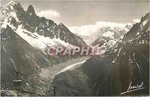 Cartes postales moderne Chamonix Mont Blanc La Regere Telepherique du Super Chamonix