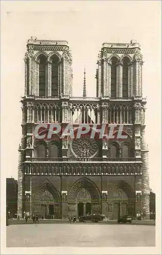 Cartes postales moderne Notre Beau Paris Notre Dame facade Notre Dame church