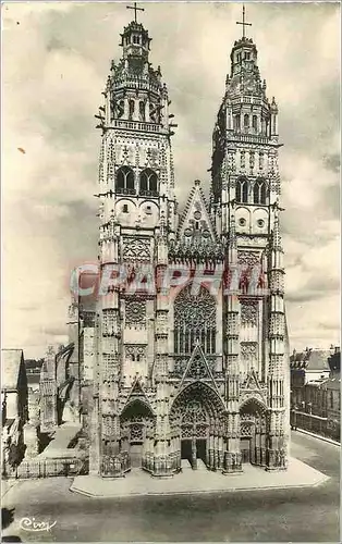 Moderne Karte Tours La Cathedrale St Gatien