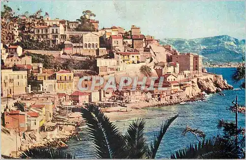 Cartes postales moderne Marseille La Promenade de la Corniche La Plage du Prophete