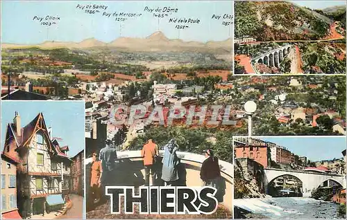Cartes postales moderne Thiers Vue generale Gorges de la Durolle