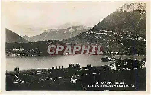 Cartes postales moderne Annecy Duingt L Eglise le Chateau et Talloires