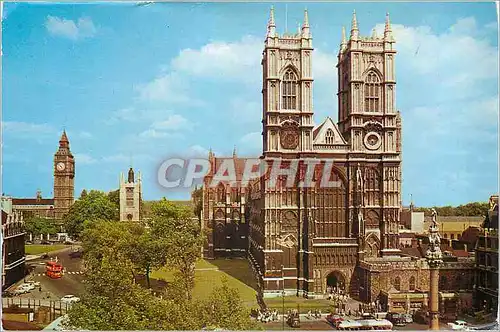 Cartes postales moderne Westminster Abbey and Big Ben London
