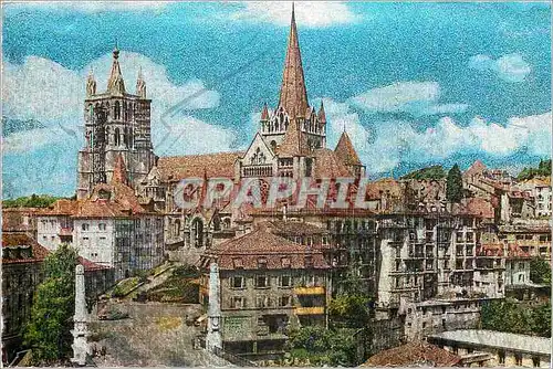 Cartes postales moderne Lausanne La Cathedrale