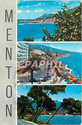 Cartes postales moderne Menton Vue generale Boulevard general Leclerc