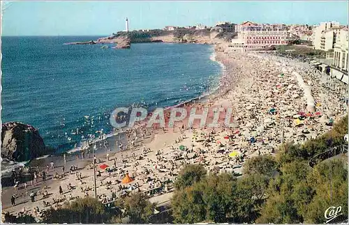 Moderne Karte Biarritz La Grande Plage