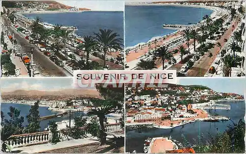 Moderne Karte Souvenir de Nice