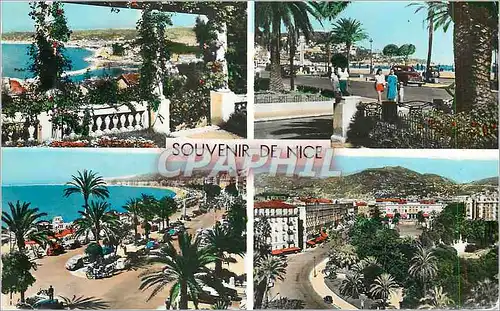 Moderne Karte Souvenir de Nice