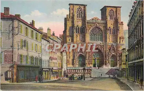 Cartes postales Vienne sur le Rhone Place et Cathedrale Saint Maurice