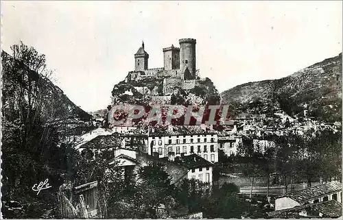 Moderne Karte L Ariege Foix vu du Montgausy