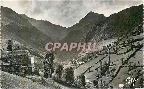 Cartes postales moderne Sentein Ariege Vue d Eylie et port d Uretz