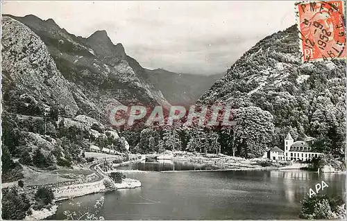 Cartes postales moderne Ax les Thermes Ariege Le Chateau d Orgeix et son Lac