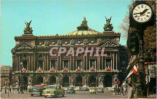 Moderne Karte Paris Theatre et place de l Opera