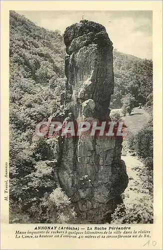 Moderne Karte Anonay Ardeche La Roche Pereandre