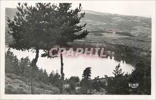 Moderne Karte Lac d Issarles Ardeche Paysage a contre jour