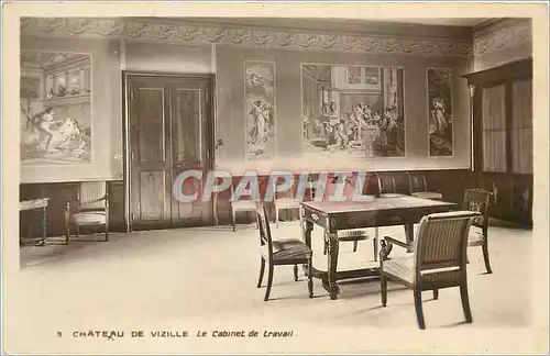 Cartes postales moderne Chateau de Vizille Le cabinet de travail