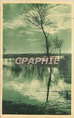 Ansichtskarte AK Les Plus Beaux Paysages de la Vendee Maraichine Melancolie du soir