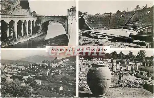 Cartes postales moderne Vaison La Romaine Le Pont Romain Le Theatre Romain Vue generale Ruines Romaines