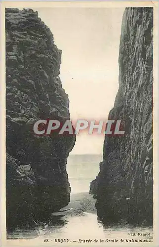 Cartes postales Erquy Entree de la Grotte de Galimoneux