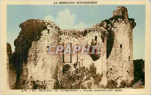 Ansichtskarte AK Chateau de Tonquedec Facade interieure