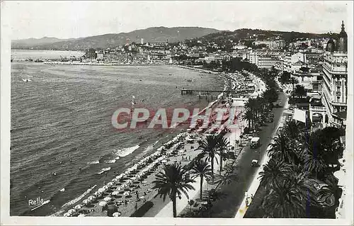 Cartes postales moderne Cannes La Croisette et le Mt Chevalier