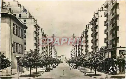 Moderne Karte Lyon Villeurbanne Avenue Henri Barbusse