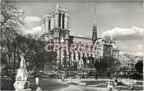 Moderne Karte Paris Notre Dame et Square Viviani