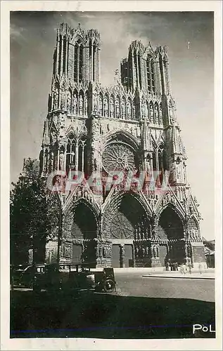 Moderne Karte Reims La Cathedrale