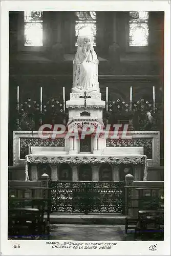 Cartes postales moderne Paris Basilique du Sacre Ceur Chapelle de la Sainte Vierge