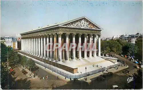 Moderne Karte Paris L Eglise de la Madeleine