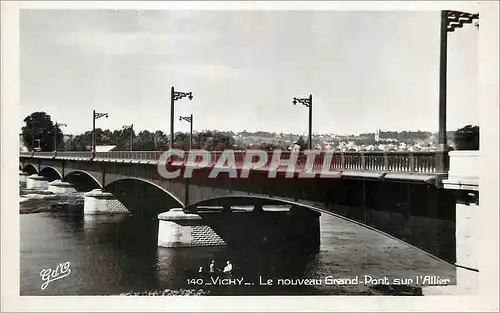 Moderne Karte Vichy Le nouveau Grand Pont sur l Allier