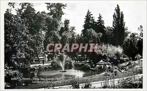 Moderne Karte Vichy Dans les grands Parcs Le bassin des Cygnes