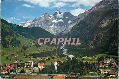 Cartes postales moderne Kandersteg Schwimmbad Blumlisalp