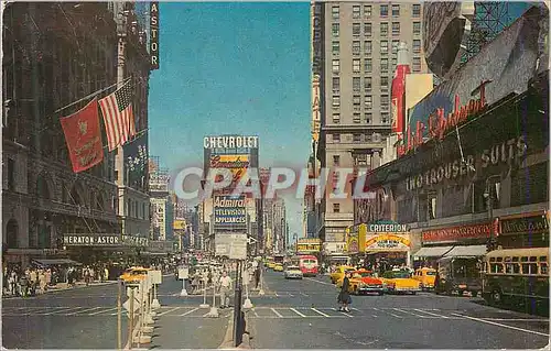 Moderne Karte Times Square known throughout the world as The Great White Way
