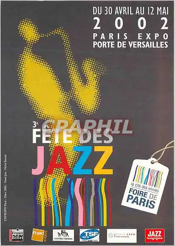 Moderne Karte Paris Expo Porte de Versailles Fete des Jazz Foire de Paris