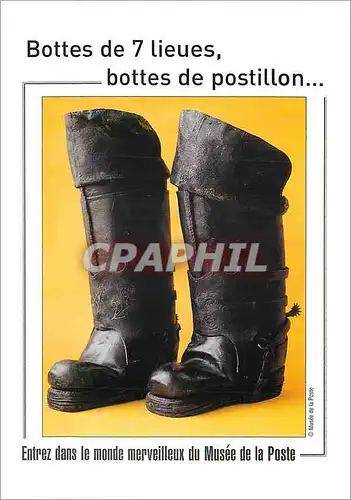 Moderne Karte Bottes de lieues bottes de postillon  Musee de la Poste