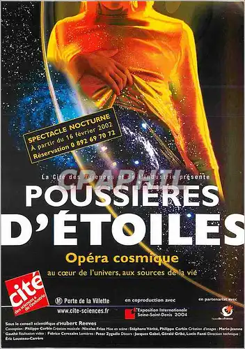Cartes postales moderne Poussieres d Etoiles Opera cosmique Porte de la Villette