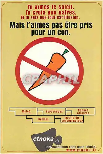 Moderne Karte Mais t aimes pas etre pris pour un coin Carrotte Etnoka