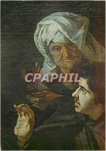 Cartes postales moderne Eglise Saint Eustache de Paris Les Pelerins d Emmaus par Rubens