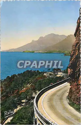 Cartes postales moderne La Route de la Corniche d Or Le Trayyas vu du Col de l Esquillon