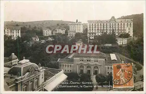 Moderne Karte Chatel Guyon L Etablissement Le Casino et les hotels