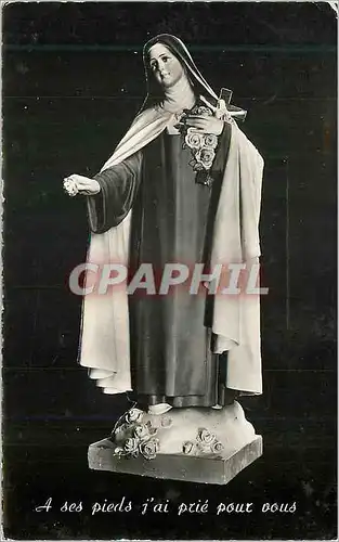 Cartes postales moderne Lisieux Calvados Statue de Saitne Therese par le RPM Bernard