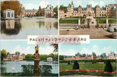 Cartes postales moderne Palais de Fontainebleau Le Chateau et le Pavillon de l Etang des Carpes