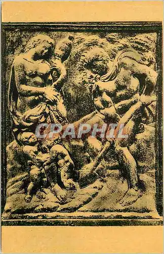 Cartes postales moderne Jacopo Della Quercia Le Travail d Adam et Eve Bologne Eglise San Petronio