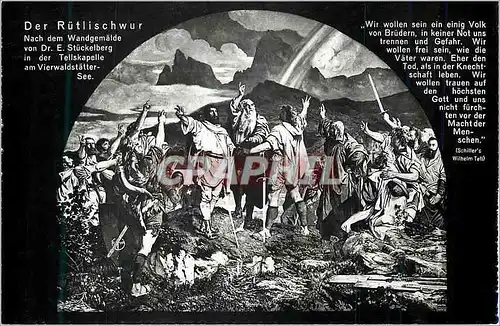 Cartes postales moderne Der Rutlischwur Nech dem Wandgemaide von Dr E Stuckerlberg