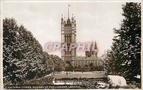 Moderne Karte Victoria Tower Houses of Parliament London