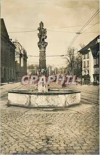 Cartes postales moderne Bern Kindlifresserbrunnen Tramway