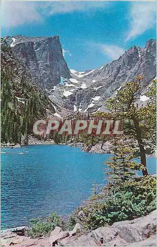 Cartes postales moderne Picturesque dream lake and Hallets Peak in Rocky Mountain National Park